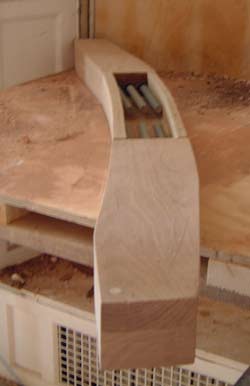 Curved Oak Timber-Resin Splice