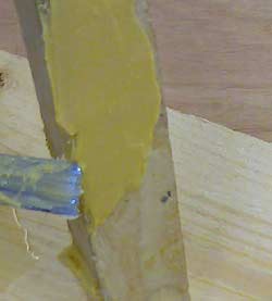 Applying Timberbuild with a Pallet Knife