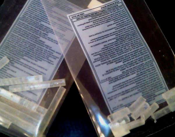 Boron Rods in packets of 10 for inserting into damp timber.