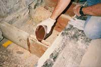 Pouring a top slot in a small Joist - Structural Epoxy Pouring Resin