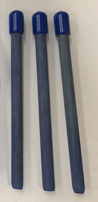 Dry rot  detector sticks - change colour  to yellow patches in active dry rot